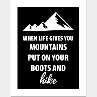 Mountains Hiking Posters and Art